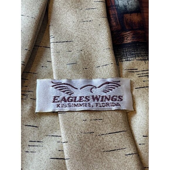 Eagles Wing Men Neck Tie 60" Florida State College Football Office College 80s - Picture 5 of 8